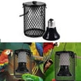 thumbnail image 4 of Ceramic Heating Lamp Anti-scalding Ceramic Heating Lamp Heater Holder Reptile Heating Bulb Holder with Anti-hot Bracket Hang Hook for Lizard Turtle Reptile, 4 of 10