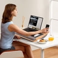 thumbnail image 2 of Amkoskr Laptop Desk - Portable Lap Desk with Pillow Cushion, Laptop Stand for Bed,Anti-Slip Strip & Easy Keep for Home Office, 2 of 5