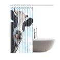 thumbnail image 2 of WOPOP Funny Smiling Cow With Tongue Bathroom Waterproof Fabric Shower Curtain 66x72 inches, 2 of 2