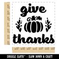 thumbnail image 2 of Give Thanks with Pumpkin Autumn Fall Square Rubber Stamp Stamping Scrapbooking Crafting - Medium 1.75in, 2 of 7