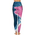 thumbnail image 3 of Marble Texture High Waisted Leggings for Women No See Through Tummy Control Buttery Soft Yoga Pants for Workout Athletic Running, 3 of 6