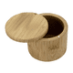 thumbnail image 1 of Salero Totally Bamboo, caja de almacenamiento de bambú con tapa giratoria magnética, sal grabada en la tapa, 1 of 5
