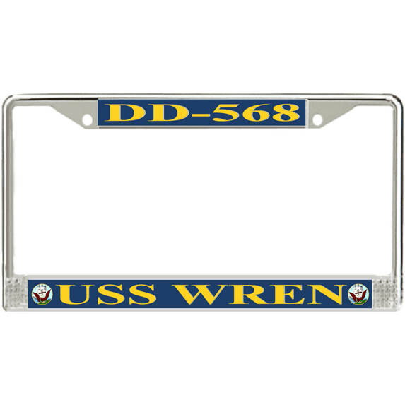 USS Wren DD-568 License Plate Frame