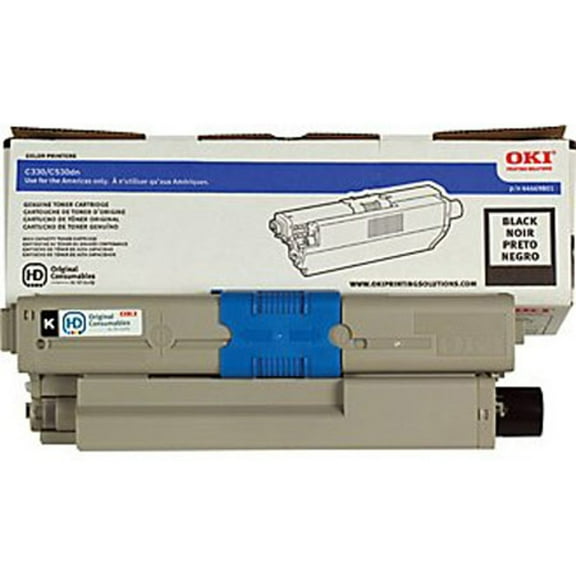 OKI Data 44469801 Black Toner Cartridge for C330/530/MC361/MC561 Type C17 Printers