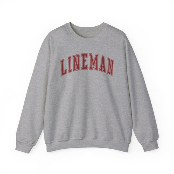 Lineman Sweatshirt Gifts Crew Neck Shirt Long Sleeve Unisex