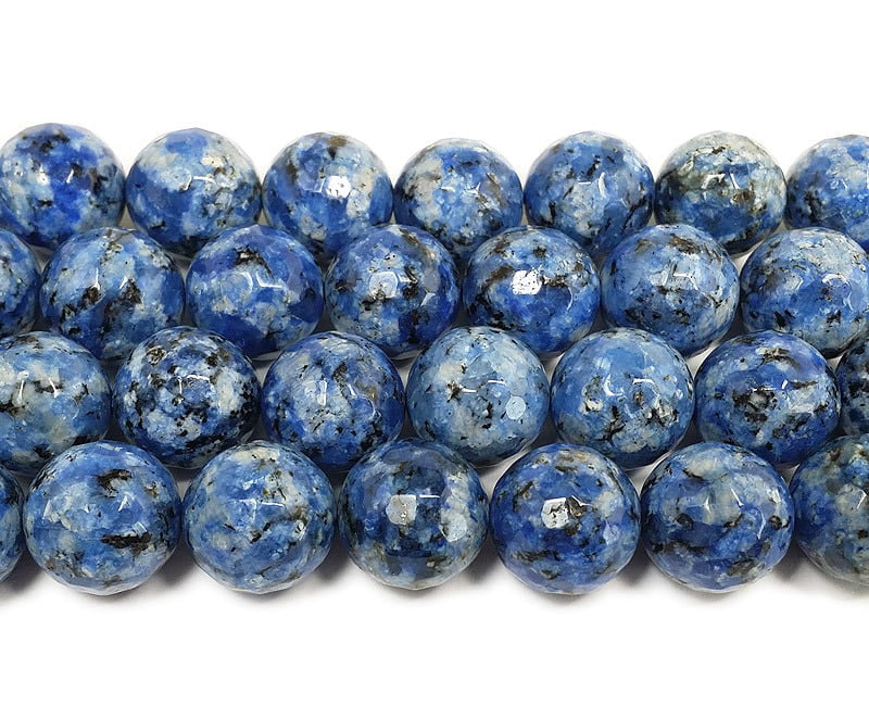 Blue Jade Round Gemstone Beads For Jewellery Making Loose Beads Lots Strand 15" 