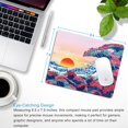 thumbnail image 4 of Japanese Ukiyo-e Ocean Waves Mouse Pad Personalized Design Non-Slip Rubber Base Small Office Desk Pad for Computers & Laptops, 4 of 6
