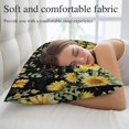 thumbnail image 5 of Summer Floral Throw Pillow Covers Watercolor Sunflower Eucalyptus Leaves Letter Print Decorative Lumbar Pillow Cover Rectangle Cushion Case for Sofa Couch Bed Living Room Bedroom 12 X 20 Inches, 5 of 9