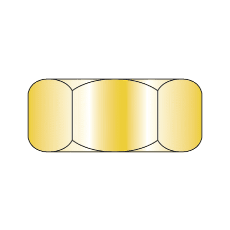 

M16-2.00 Finished Hex Nuts / Metric Class 10 / Zinc Yellow / DIN 934 (Quantity: 25)