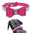 thumbnail image 3 of Collar de diamantes de imitación para mascotas a la moda, collares ajustables para perros, anillo para el cuello (rosa roja M) Ehuebsd Para estrenar, 3 of 9