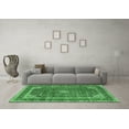 thumbnail image 3 of Ahgly Company Indoor Round Medallion Emerald Green Traditional Area Rugs, 4' Round, 3 of 4