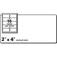 thumbnail image 5 of Etiqueta Blanca 2 X 4 Laser/inkjet Avery 30603 100 Hojas Tamaño Carta Adhesivo Permanente Oficina Papeleria, 5 of 5