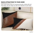 thumbnail image 4 of Living Room Pillow Cover Square Coffee Shop Multi Pu Polyester Decorative 1Set, 4 of 4