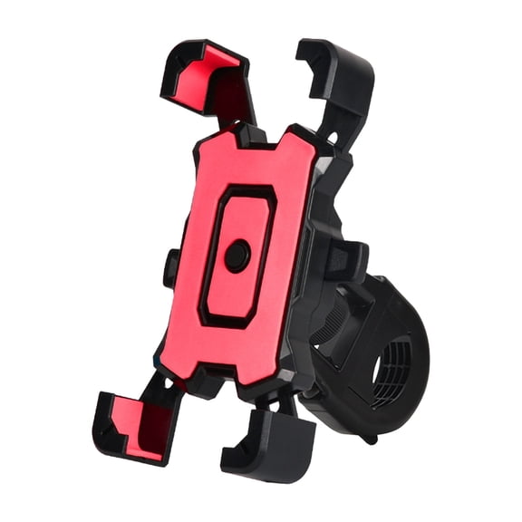 HCBY Quick-Release 360° Rotatable Shockproof Motorcycle & Bicycle Phone Mount, Universal Fit for 4.8-6.8 Inch Smartphones, One-Handed Operation & Tool-Free Installation Red