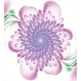 thumbnail image 3 of Spires Duvet Cover Set, Digital Floral Harmonic Spirals with Flourish Hypnotic Vision Petals Dreamlike Print, Decorative 3 Piece Bedding Set with 2 Pillow Shams, Queen Size, Violet, by Ambesonne, 3 of 3