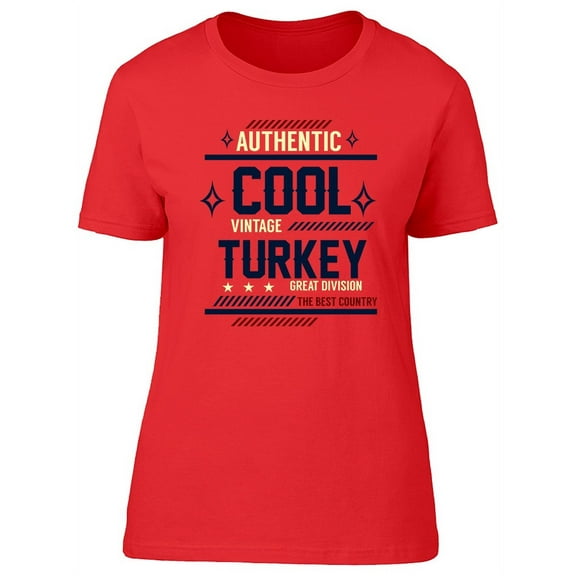 Cool Turkey Vintage Graphic T-Shirt Women -Image by Shutterstock, Female Small