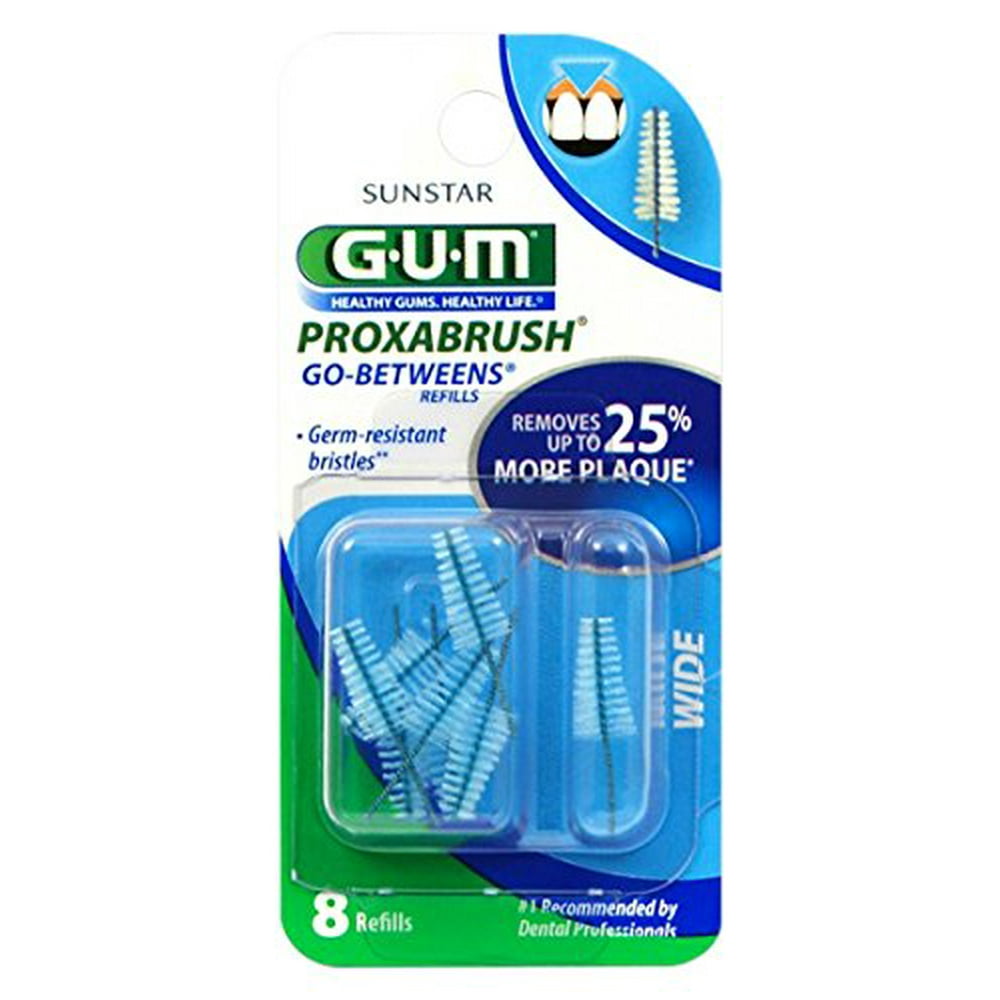 GUM GoBetweens Proxabrush Refills Wide [614] 8 Each (Pack of 1