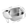 thumbnail image 4 of Fregadero de cocina Cesta de drenaje Fregadero Colador Colador Cesta de drenaje En forma de silla de montar, 4 of 4