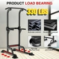 thumbnail image 6 of Power Tower Pull Up Bar and Dip Station Adjustable Height Dip SCarefully Selected Multifunctional Indoor Adult Horizontal Bar Training Pull-Up Rack Fitness Equipment Single And Double Bar Rack Pull-Up, 6 of 7