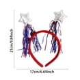 thumbnail image 2 of Patriotic Headband for 4th of July - Independence Day Hair Accessories with Themed Design, Holiday Party Favors and Supplies for Memorial Day and Patriotic Celebrations, B, 8.27 Inch, 3 PCS, 2 of 6