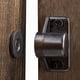 thumbnail image 1 of Keenkee - Juego de 2 cierres magnéticos para puerta de gabinete con imán de neodimio, cierre magnético para armario de cocina y cierre de puerta de armario, color negro, 1 of 6