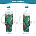 thumbnail image 4 of 30 oz Insulated Stainless Steel Tumbler Double Wall Stainless Steel Tumbler with 2-Way Drinking Beautiful Psychedelic Bird, 4 of 9