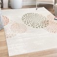 thumbnail image 1 of Abstract Decorative Rug, Modern and Cool Design Surreal Dots Like and Circled Design Art, Quality Carpet for Bedroom Dorm and Living Room, 6 Sizes, Pale Almond, by Ambesonne, 1 of 4