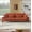 Brick red, variant on Mid Century Modern Upholstered Sofa, 103" Sectional Comfy Sofa Couch with Pillows, Deep Seated Sofa with Wood Leg for Living Room, Office, Apartment , 600lb Weight Capacity, Brick red