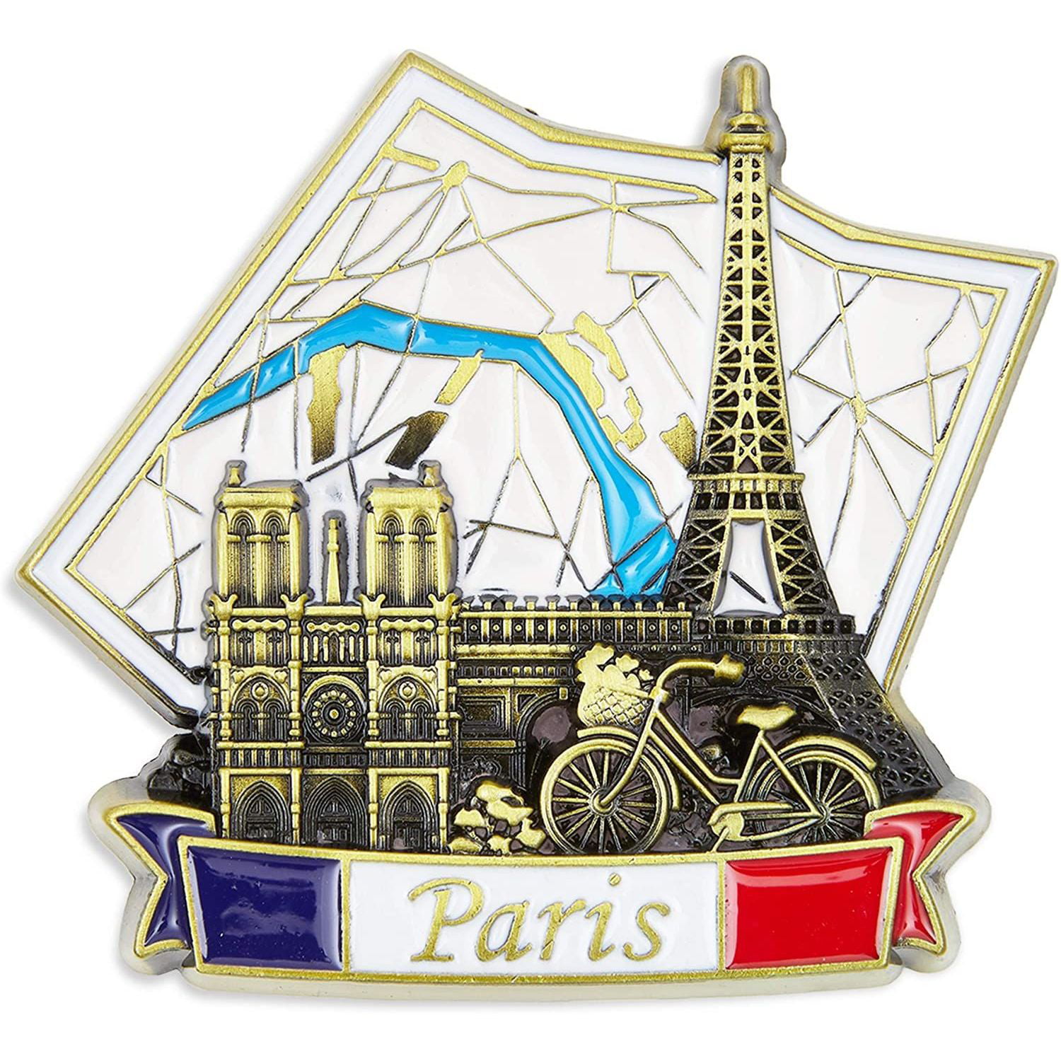 Retro Paris Tower Fridge Magnet Tourist Place Design Souvenir Collectables Gifts