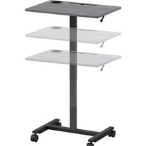 Lorell, Height-adjustable Mobile Desk, 1 Each