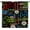 Cool Colorful, variant on Gamer Curtains, Video Game Kids Window Drapes Blue Green Video Game Window Treatments for Boys Teens Bedroom Playrooms, （W21xL54 Inch） x2 Panels