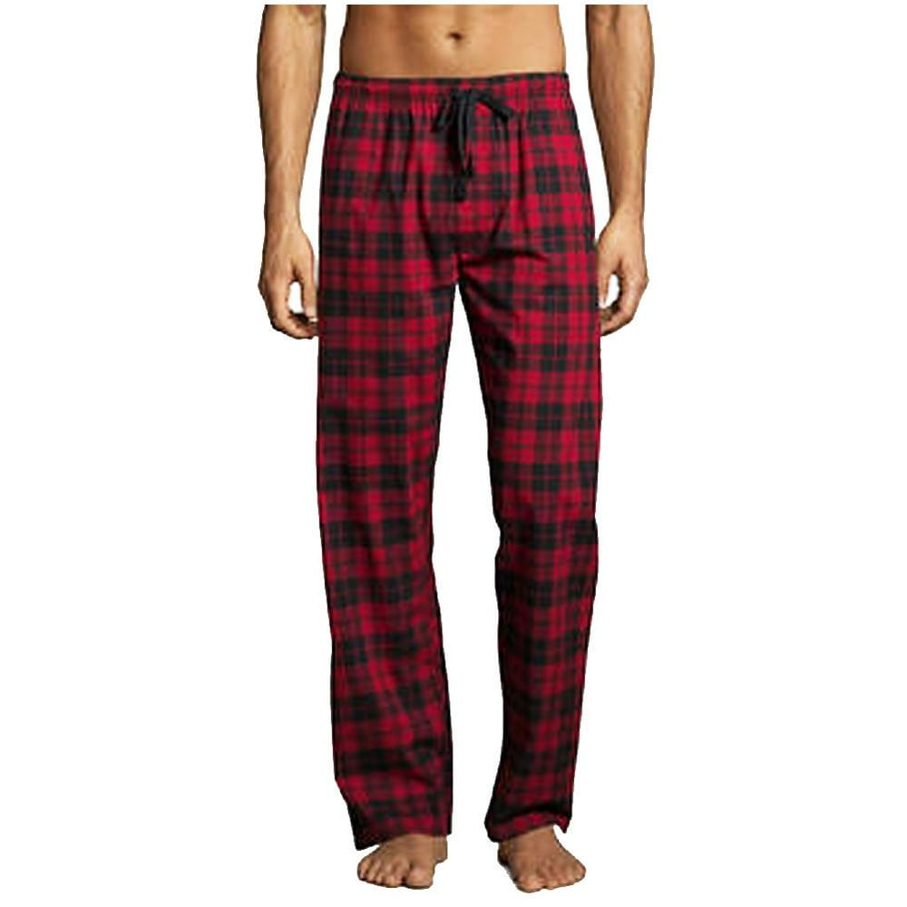 Hanes - Hanes Mens Plaid Woven Blend Lounge Pajama Sleep Pant - Sizes S ...