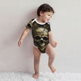 thumbnail image 4 of Rocae Vintage Gold Leaf Skull for Baby Cotton Short-Sleeve Bodysuits for Unisex Onesies Bodysuit-18 Months, 4 of 7