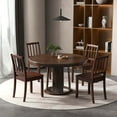 thumbnail image 5 of Costway Wood Dining Chair Set of 2 with Rubber Wood Legs Curved Backrest for Kitchen Brown, 5 of 10