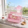 thumbnail image 4 of Acrylic Hamster Cage Transparent Multi Level Habitat Ventilation Expandable Secure Lock Easy Clean Viewing Design, For Hamsters Gerbils Small Rodents Indoor Home Habitat And Care, 4 of 6