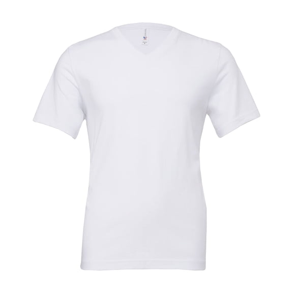 6 Pack: BELLA CANVAS Short Sleeve V-Neck Adult Unisex Cotton Jersey T-Shirt