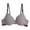 Grey, variant on Women's Front Buckle Lace Trim Wireless Movement Seamless Adjustable Yoga Sleep Support Bra, Grey, Size XXL