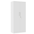 thumbnail image 3 of Hassch Metal Garage Storage Cabinet with Locking Doors and Adjustable Shelves, 71" Metal Tool Cabinet for Home Office, Garage, Warehouse, White, 3 of 11