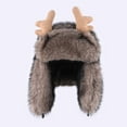 thumbnail image 3 of PureCasa Soft Hats for Women Men Warm Faux Fur Ski Winter Hunting Trapper Hat Windproof Waterproof Unisex Adjustable Skiing Outdoor Cycling, 3 of 9
