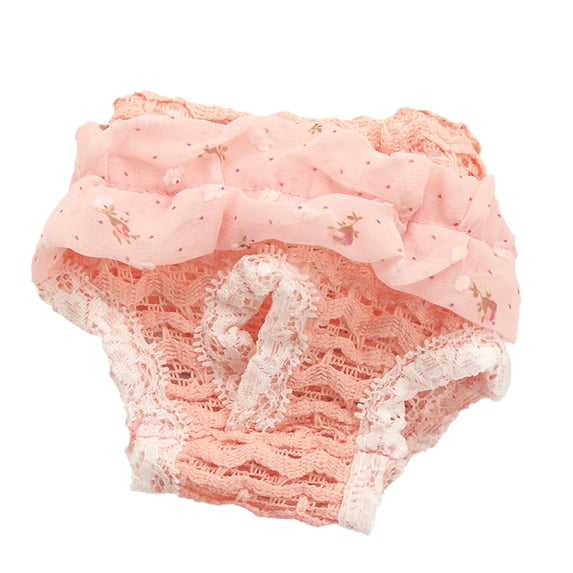 Pet Hygiene Pants, Washable Reusable Breathable Soft Skin-friendly Lace Female Doggie Diapers