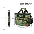 thumbnail image 3 of FORMRS Insulated Cooler Bag 24 Cans Capacity Soft Leakproof Lunch Box with Side Pockets, Orange Tree Pattern, 3 of 7