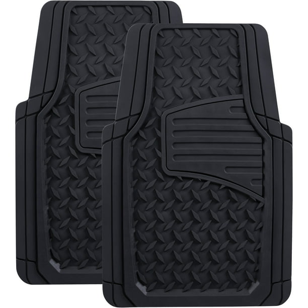 Acdelco Triflex Car Rubber Floor Mats Odorless All Weather Protection 3 Pieces Walmart Com Walmart Com