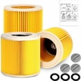 thumbnail image 1 of Juego de 3 filtros para aspiradora profesional Kärcher, filtro Hepa, accesorio de repuesto para aspiradora de obra, agua, polvo y cenizas, Karcher SE 4002, Wd2, Wd3 Pre repuestos, 1 of 5