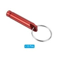 thumbnail image 3 of Uxcell Survival Whistle, 12 Pack Loud Sound Safety Whistle for Camping Hiking, Red, 3 of 5