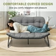 thumbnail image 5 of Crestlive 2-Seater Outdoor Patio Loveseat with Soft Cushions, All-Weather Outdoor Couch Patio Furniture, Dark Gray, 5 of 10