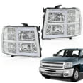 thumbnail image 5 of CROSSDESIGN LED DRL Tube Projector Headlights Fit for Chevy Silverado 1500 2500 2007-2013 Headlamps, 5 of 9