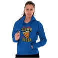 thumbnail image 3 of Will Trade Sister for Pizza Joke Unisex Plus Fleece Graphic Hoodie Brisco Brands 5X, 3 of 5