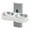 White, variant on Yummy Small Wall Mounted Cat Bowls Adjustable Height Stainless Steel Double Food Water Bowl Set with Wall Hook for Small Dogs and Cats