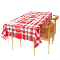 AUQ Rectangle Waterproof Vinyl Table Cloth,Buffalo Flannel Backed Tablecloth,Wipeable Plastic Table Cover,Oil Proof Heavy Duty Wipeable Table Covers for Dining/Camping/Picnic/Outdoor