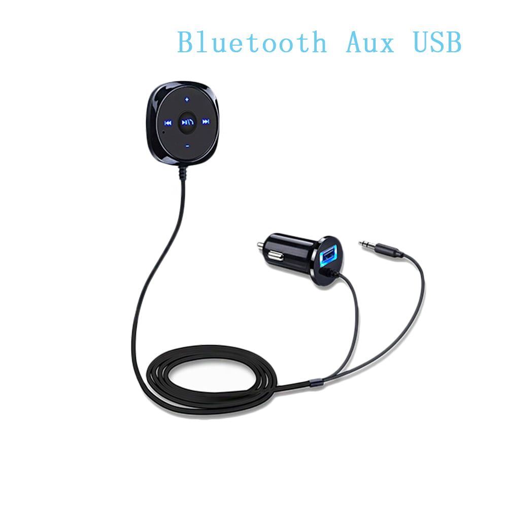 Nue Stil Bluetooth Freisprecheinrichtung FM Transmitter Aux Audio USB MP3 Player 